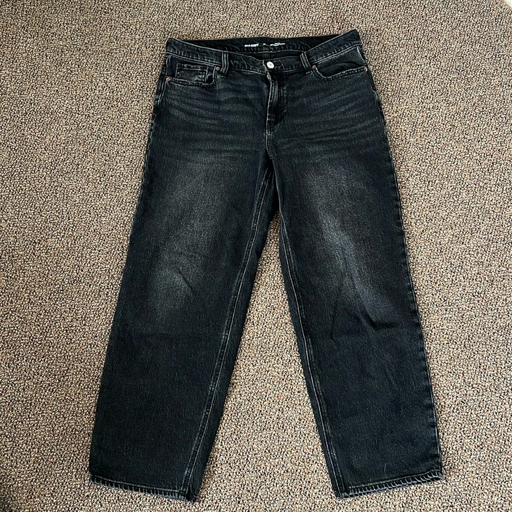 Old Navy Black boyfriend jeans size 10